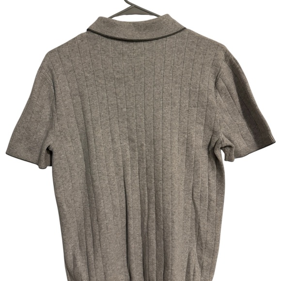 Express Men's Polo Shirt in Light Gray - Picture 2 of 6